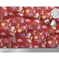 thumbnail image 2 of Soimoi Rayon Fabric Bat,Witch Hat & Magic Potion Halloween Print Fabric by Yard 42 Inch Wide, 2 of 3