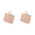 thumbnail image 3 of Monstrate Bolsas de compras de yute, bolso de algodón, accesorio de compras, accesorios de almacenamiento de regalo, bolsos de mano ecológicos Numero 3 2piezas Monstrate CBP299408, 3 of 6