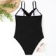thumbnail image 5 of Traje De Baño De Una Pieza Con Tirantes Traje de baño de una pieza con tirantes para mujer, sin espalda, sexy, vacaciones junto al mar (L negro) Sywqhk Para Estrenar, 5 of 5