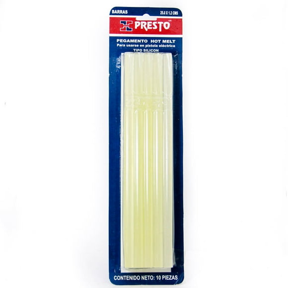 Pegamento Hot-Melt Presto Barritas tipo silicón 1.2 X 25 blister