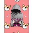thumbnail image 3 of Corgi Mama Corgi W Sunglasses Hoodie Women -Image by Shutterstock, Female Medium, 3 of 4