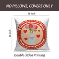 thumbnail image 2 of LALILO Throw Pillow Covers Happy Valentines Day Art Banner Cushion Cover 18" x 18", 142 Pack, 2 of 6