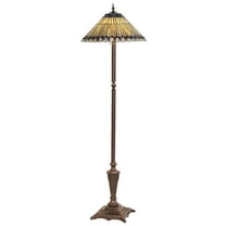 Meyda Tiffany 27561 Stained Glass / Tiffany Floor Lamp From The Jeweled Peacock Collection