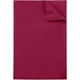 thumbnail image 4 of 500 Thread Count 3 Piece Flat Sheet ( 1 Flat Sheet + 2- Pillow cover ) 100% Egyptian Cotton Color Burundy Solid Size Full, 4 of 4