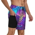 thumbnail image 3 of Gaeub Elephant in Tribal Style Mens Swim Trunks Stretch Beach Shorts Quick Dry for Men Swim Shorts Swimwear with Pockets- XX-Large, 3 of 9