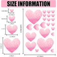 thumbnail image 4 of Valentine's Day Pink Heart Shaped Stickers Shiny Valentine Crafts Labels for Conversation Hearts Decals 460Pcs, 4 of 7