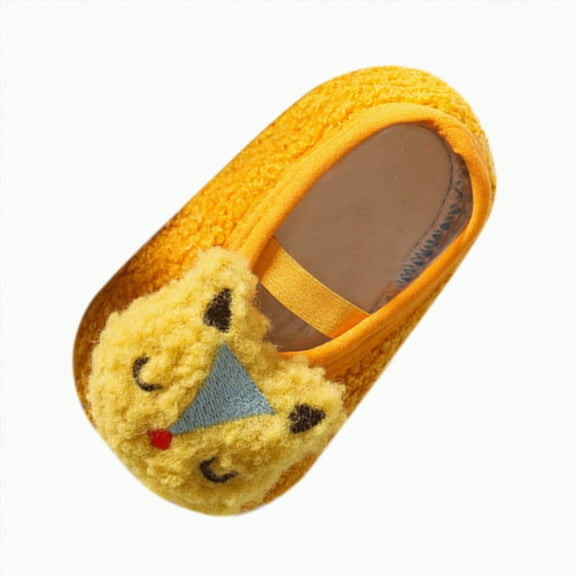 Dmsael Toddler Boy Shoes Baby Sock Shoes Baby Walking Shoes Infant Non-Slip Breathable Slippers Soft Rubber Sole Sneakers for Baby Boys Girls Yellow,8.5
