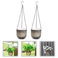 thumbnail image 4 of 2pcs Self Watering Hanging Planter Indoor Hanging Flower Pot Outdoor Hanging Plant Pot Basket Random Style, 4 of 6