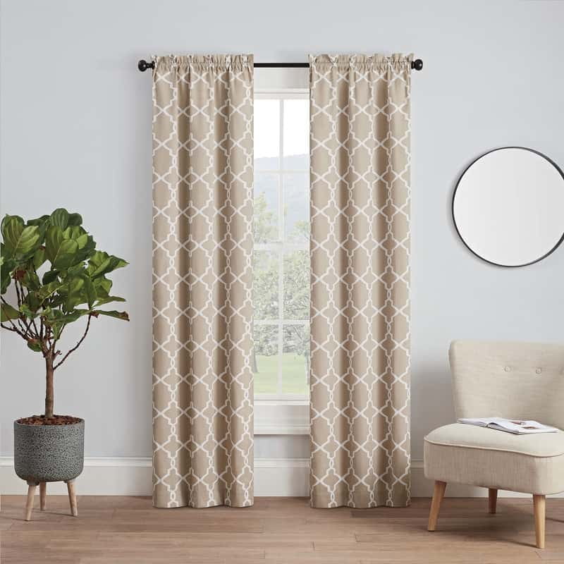 Ellery Homestyles Pairs to Go Vickery Rod Pocket Curtain Panel Pair