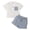 Gray, variant on Vedolay Short Set For Boy Casual Summer Boys Summer Clothes Sets Short Sleeve Tee Shirt and Short Set Kids Printing Clothing Sets,Yellow 3-4 Years