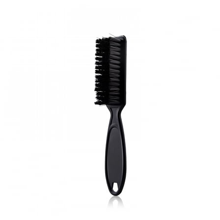 ACDANC 2 Pieces Barber Blade Cleaning Brush Clipper Cleaning, Barber Fade Brush Nylon Brush Tool Barber Styling Beard Brush for Men - Black