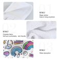 thumbnail image 2 of Yayeee Kitchen Hanging Hand Towels Set of 2 with Loop Bathroom Absorbent Tie Towel, Purple Doodle Pattern, 2 of 7