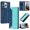 Light green, variant on Leather For Apple iPhone 17 Pro Max Case, RFID Blocking,Flip Color blocking Wallet Leather Case With Card Holder Magnetic Closure Shockproof Kickstand Protective Phone Cases Cover,Dark Green