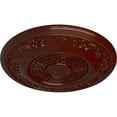 thumbnail image 3 of Ekena Millwork 25 7/8"OD x 2 1/4"P Nestor Ceiling Medallion (Fits Canopies up to 5"), Hand-Painted Brushed Mahogany, 3 of 6