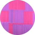 thumbnail image 1 of Ahgly Company Indoor Round Abstract Pink Contemporary Area Rugs, 8' Round, 1 of 4