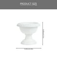 thumbnail image 2 of OULII Wedding Urn Pot White PP Plant Pot European Style 1Pack, 2 of 8