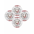 thumbnail image 7 of 13 Inch Round Placemats Set of 4, Pink Roses Non Slip Heat Insulation PP Table Mats, Spring Horseshoes Floral Leaves Gray Wood Washable Place Mats for Kitchen Dining Party Table Decor, 7 of 7