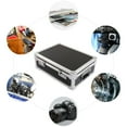 thumbnail image 4 of Portable Carrying Case Aluminum Hard Case Black Briefcase Tool Box Black w/Lock, 4 of 14