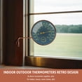 thumbnail image 2 of Foxyoo 6-Inch Outdoor Thermometer and Humidity Gauge, Window Thermometer for Outside Temperature and Humidity Monitor, Brass Analog Dial, Battery-Fre, 2 of 9