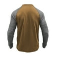 thumbnail image 4 of Hinvhai Men's Henley Knit Sweater Long Sleeve Soft Pullover Shirt with Chest Pocket Army Green 4(M), 4 of 6