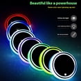 thumbnail image 3 of Wisewang Light Up Ride With Intelligent Sensor Vehicle Cup Holder Coaster Car Coaster With Light type+2, 3 of 6