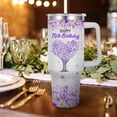 thumbnail image 2 of Women 70th Birthday Tumbler,70 Year Old Women Gifts Ideas-Women Birthday Insulated Tumbler With Handle and Straw (70th), 2 of 6