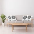 thumbnail image 3 of Ambesonne White Throw Pillow Cover 4 Pack, Occult Eye in Sun, 20", Black and White, 3 of 5