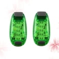 thumbnail image 4 of EeaseMX 2 luces de seguridad LED de 5 LED, multifuncionales, con clip, estroboscópicas, para correr de noche, andar en bicicleta y caminar (verde), 4 of 7