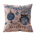 thumbnail image 2 of Ireezec Christmas Holiday Pillow Cover Decorative Linen Throw Pillow Case for Sofa Couch Bed Living Room Home Decor Festive Seasonal Accent, 2 of 6