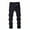 Black#602, variant on LIIPEE Boys Ripped Jean Pants High Waisted Button Straight Leg Distressed Denim Streetwear Trousers With Pockets Child Versatile Climbing Hiking Camping Cycling Pants,Black,11-12 Years