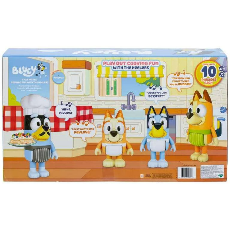 Moose Bluey Chat Mates Cooking Fun 4-Pack Talking Figures