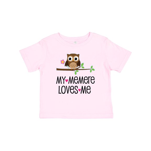 Inktastic My Memere Loves Me Grandchild Owl for Girl Girls Baby T-Shirt