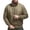 Khaki, variant on Mens Down Jacket Lightweight Quilted Zip Up Long Sleeve Stand Collar Heavyweight Winter Coat with Insulated Fill and Secure Zip Pockets