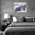 thumbnail image 5 of Lavender Flower Canvas Art - Purple Bathroom Wall Decor - Farmhouse Style - 16"x12" Framed, 5 of 5