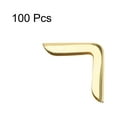 thumbnail image 3 of Unique Bargains Metal Book Corner Protectors Edge Cover Guard 15 x 15 x 3mm Gold Tone 100Pcs, 3 of 3