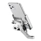 thumbnail image 1 of Soporte para teléfono Soporte para teléfono de motocicleta Aleación de aluminio Soporte giratorio para teléfono móvil, Plata, Espejo, Recargable Advancent EL001665-07B, 1 of 2