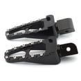 thumbnail image 1 of 2x Peinas de pie de motocicleta Firates de aleación de aluminio Pedales de pie de pie para pies de pie para R6 /S FAZER XJR1200 Frente negro, 1 of 8