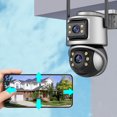 thumbnail image 1 of Liquidación de invierno: Cámara de vigilancia inalámbrica para exteriores karymi de alta definición con seguimiento de bola integrado para monitoreo remoto a través del teléfono móvil., 1 of 8