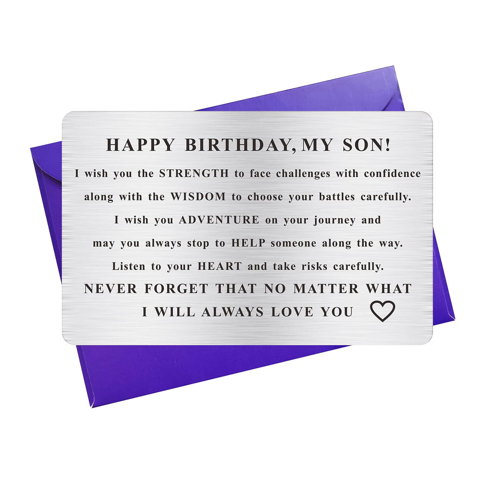 FALOGIJE To My Brother Gift, Special Wallet Card for Old Little Brother,  Personalized Gift for Men Boys, Birthday 