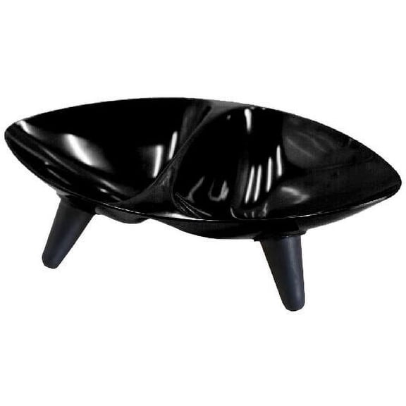 Pet Life ® 'Couture Sculptured' Dishwasher Safe Melamine Food and Water Double Pet Bowl