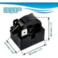 HQRP QP24R7 4.7 Ohm 3Pin PTC Starter / Start Relay for Danby DCR033B1WDB ; Danby Designer