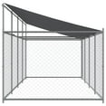 thumbnail image 3 of vidaXL Dog Cage with Roof and Door Gray 26.2'x6.6'x6.6' Galvanized Steel, 3 of 9
