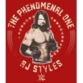 thumbnail image 2 of Boy's WWE AJ Styles The Phenomenal One  Graphic Tee Red X Large, 2 of 4