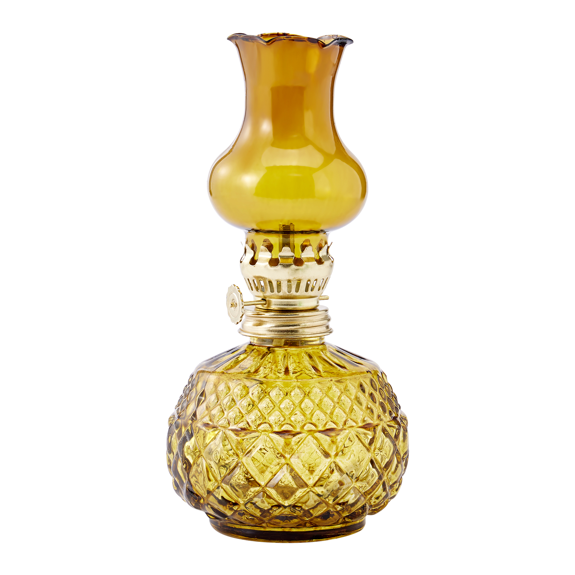 Indoor Oil Lamp Classic Oil Lamp with Clear Glass Lampshade Home Church