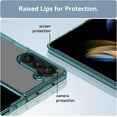 thumbnail image 4 of Case for Samsung Galaxy Z Fold 5 Phone Case Slim Dropproof [Defend from Drop/Scratch/Slip/Fingerprint] Clear Acrylic Hard Back Soft TPU Bumper Hybrid Phone Case for Samsung Z Fold 5-Crystal Blue, 4 of 16