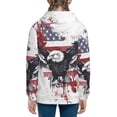 thumbnail image 6 of Kdxio American Flag Eagle Art Pattern Kids Boys Girls Zip Up Hoodie 3D Printed Hooded Sweatshirt Hoody Coat with Pocket 7-12 Y-Medium, 6 of 6