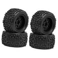 thumbnail image 4 of Kuntesetty 4 Pieces 1/18 RC Car Wheels and Tires Durability Accessories for Typhon Grom Black, 4 of 9