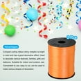 thumbnail image 3 of 2pcs 500 Yards Metallic Curling Ribbon Crimped Balloon String 5mm for Party Decoration Gift Wrapping, Orange, 3 of 6