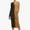 Brown, variant on Lilgiuy Women Autumn And Winter Soild Long Sleeve V-Neck Casual Dress