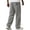 AO15-Gray, variant on Men'S Wide Leg Corduroy Pants Baggy Elastic Waist Streetwear Trousers Baggy Large Patch Pockets,Textured Streetwear Brown M